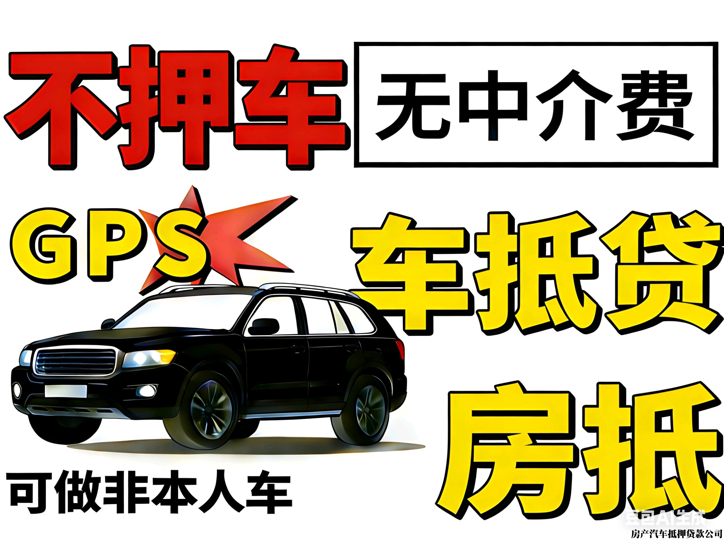 【只做车】专业车抵贷，不押车GPS，汽车二装GPS，押车帮取，车辆质押，车辆押车，非本车抵押，父母车抵押，配偶车抵押，应急押车借款，车辆借款，汽车抵押，私人押车